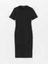 LC Waikiki Crew Neck Straight Short Sleeve Women's Bodycon Dress